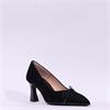 Hispanitas Paris Bow Tie High Heel - Black Suede
